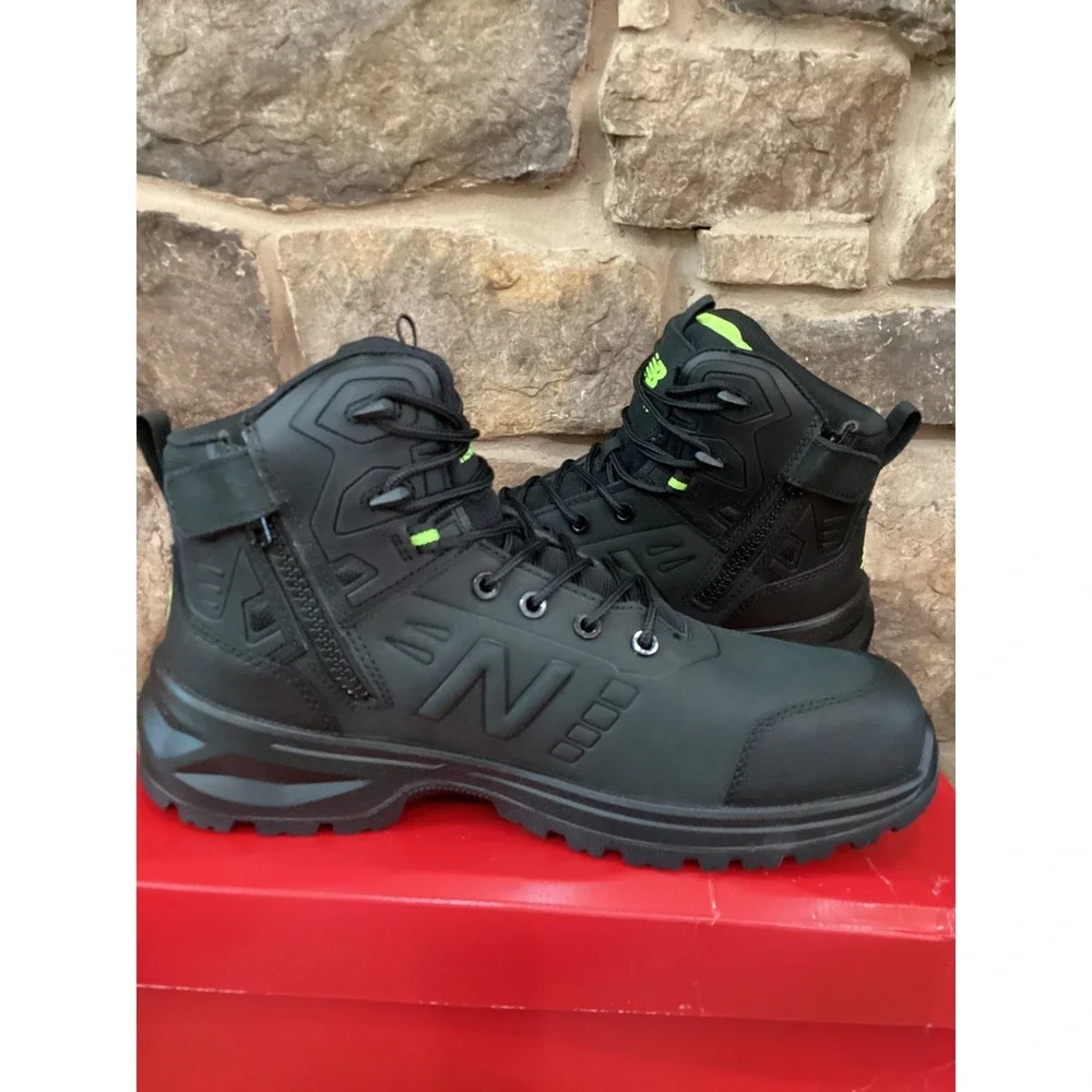 New Balance Calibre EH PR Mens 11.5 2E Wide Black Work Boots Composite Toe New